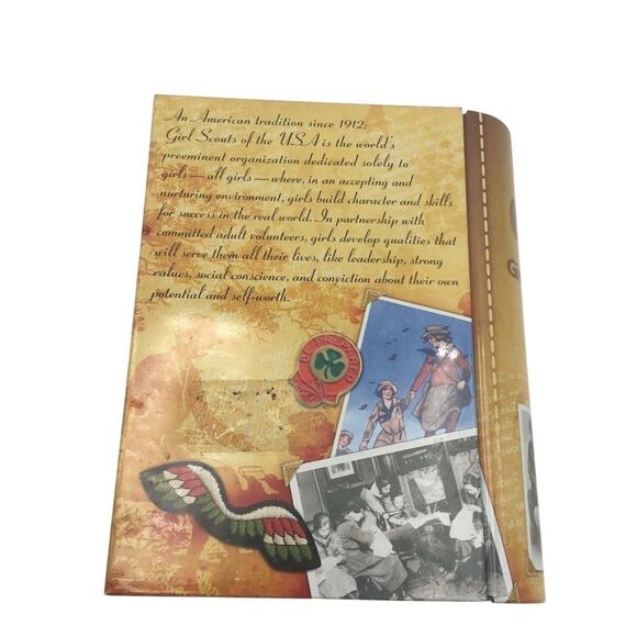 Girl Scouts Reflections Book Shaped Tin Keepsake Box Vintage Style - Picture 5 of 8